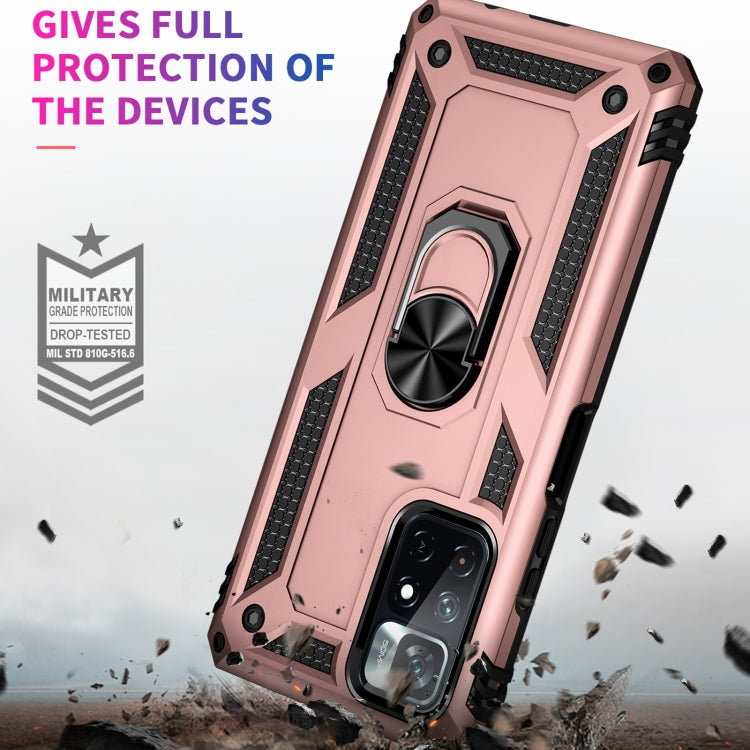 For Xiaomi Redmi Note 11 5G Shockproof TPU + PC Phone Case with 360 Degree Rotating Holder