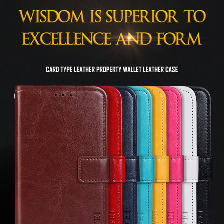 For Vivo Y76s idewei Crazy Horse Texture Leather Phone Case