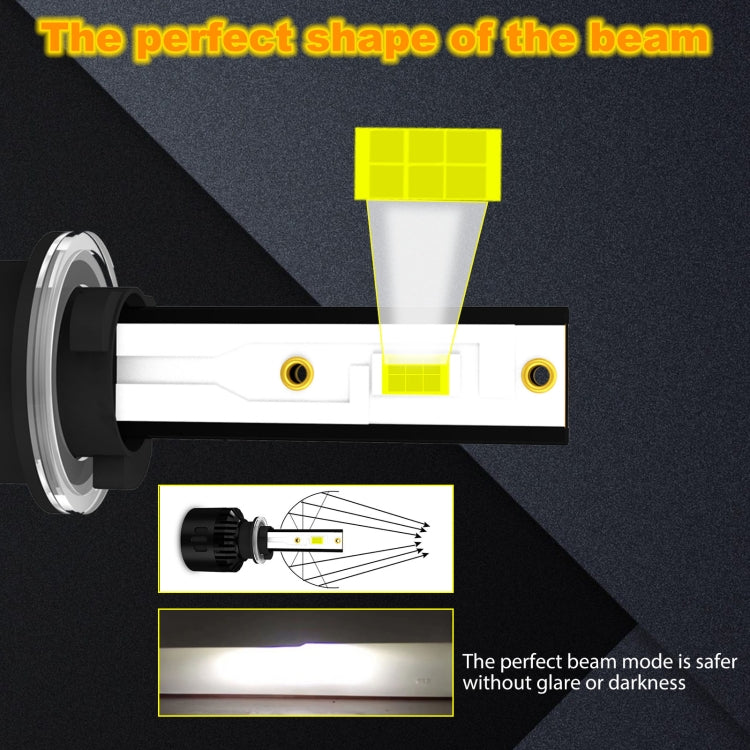 1 Pair P2 880 DC9-12V / 24W / 2200LM IP68 Car Waterproof Headlight 6LEDs SMD-3570 Lamp Beads