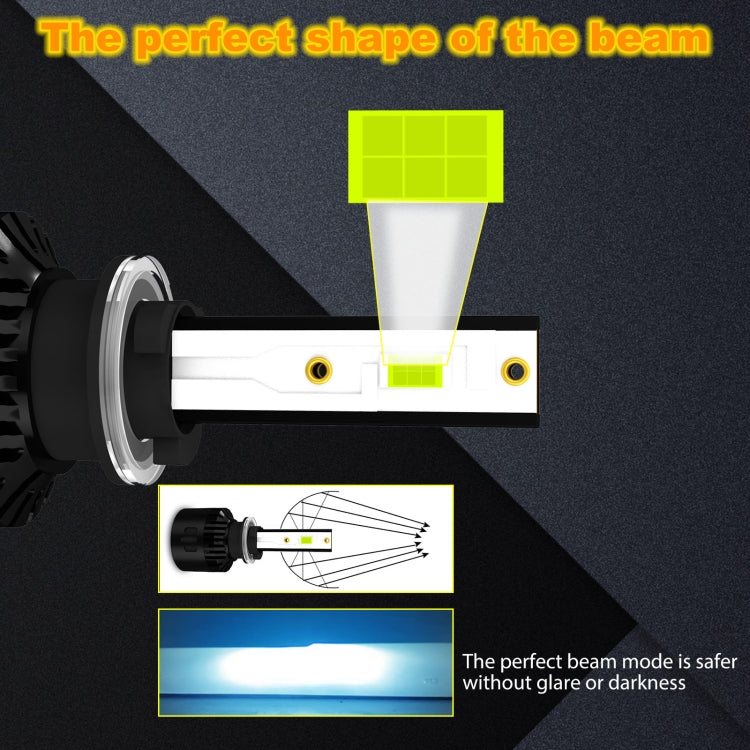 1 Pair P2 880 DC9-12V / 24W / 2200LM IP68 Car Waterproof Headlight 6LEDs SMD-3570 Lamp Beads