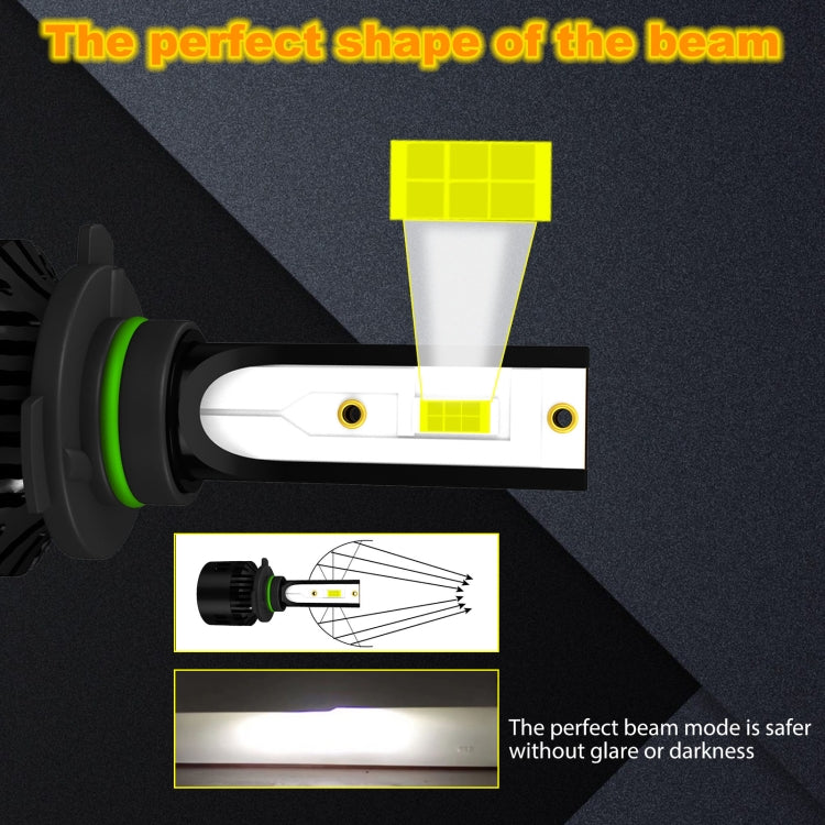 1 Pair P2 9006 DC9-12V / 24W / 2200LM IP68 Car Waterproof Headlight 6LEDs SMD-3570 Lamp Beads