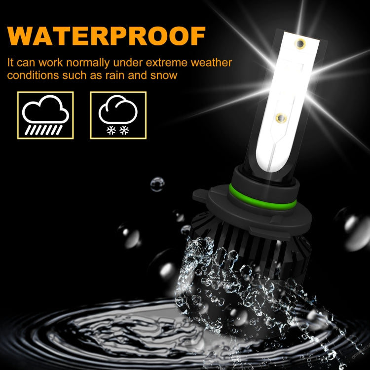 1 Pair P2 9006 DC9-12V / 24W / 2200LM IP68 Car Waterproof Headlight 6LEDs SMD-3570 Lamp Beads