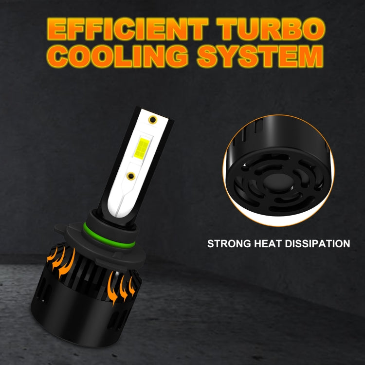 1 Pair P2 9006 DC9-12V / 24W / 2200LM IP68 Car Waterproof Headlight 6LEDs SMD-3570 Lamp Beads