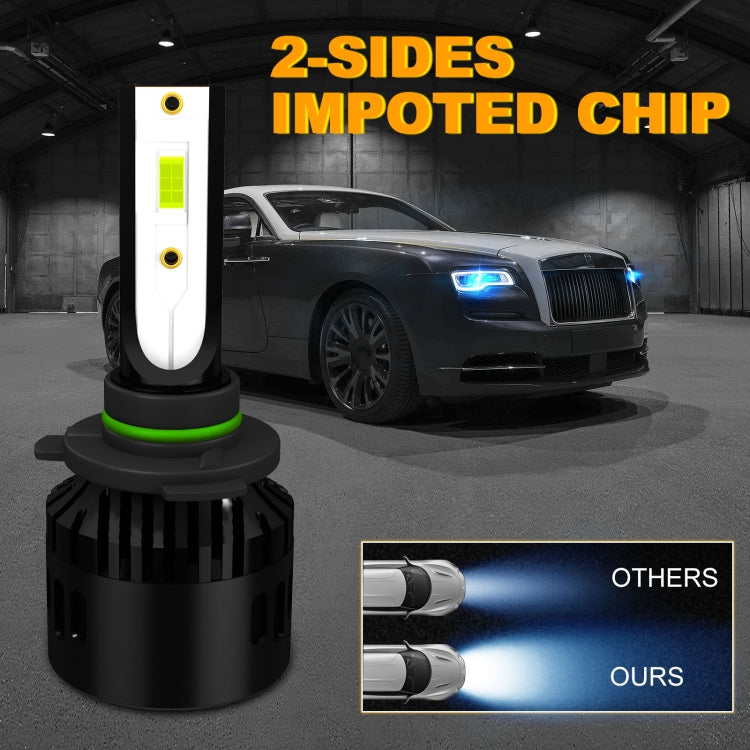 1 Pair P2 9006 DC9-12V / 24W / 2200LM IP68 Car Waterproof Headlight 6LEDs SMD-3570 Lamp Beads