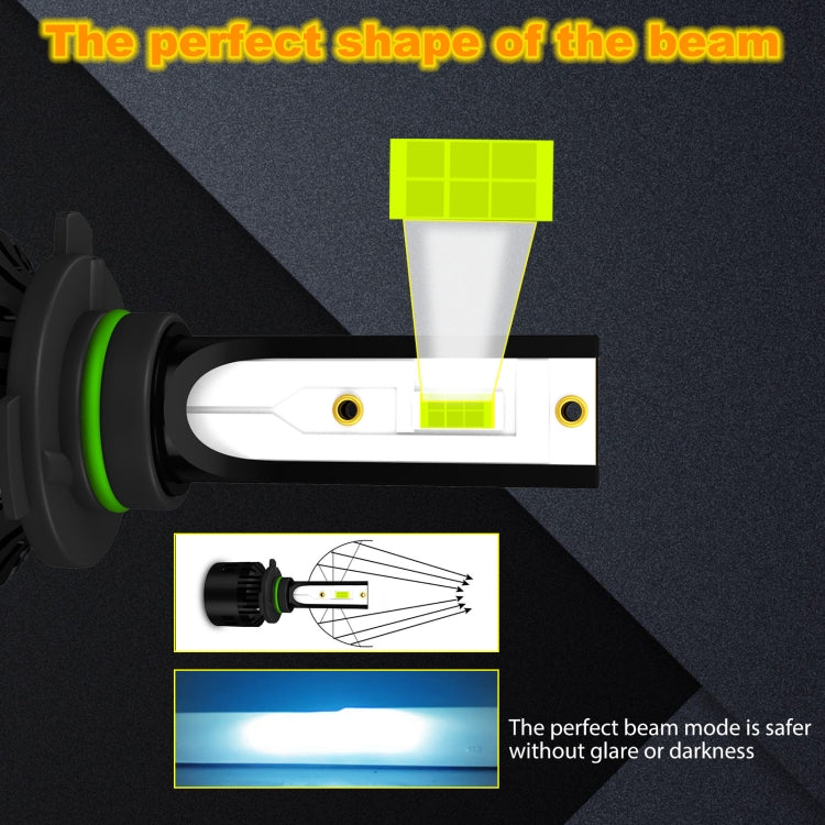 1 Pair P2 9006 DC9-12V / 24W / 2200LM IP68 Car Waterproof Headlight 6LEDs SMD-3570 Lamp Beads