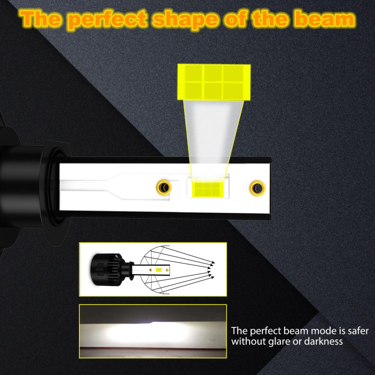 1 Pair P2 H1 DC9-12V / 24W / 2200LM IP68 Car Waterproof Headlight 6LEDs SMD-3570 Lamp Beads