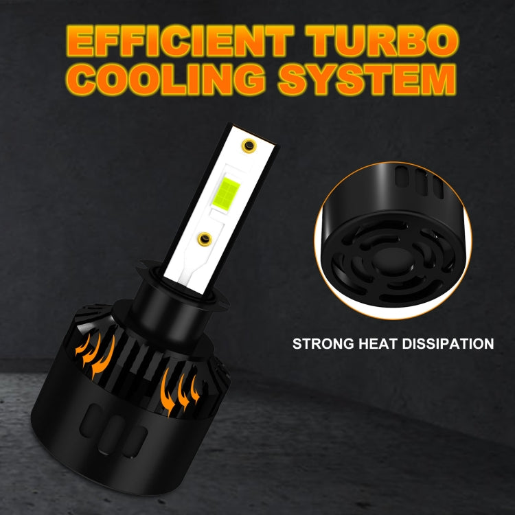 1 Pair P2 H3 DC9-12V / 24W / 2200LM IP68 Car Waterproof Headlight 6LEDs SMD-3570 Lamp Beads