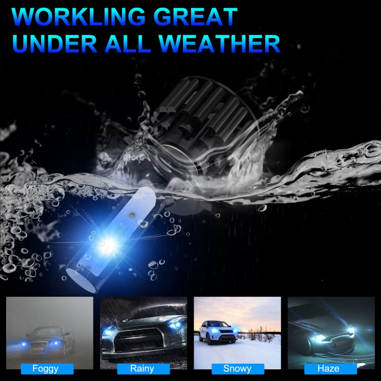1 Pair Z3 H4 DC9-12V / 24W / 2200LM IP68 Car Waterproof Headlight 6LEDs SMD-3570 Lamp Beads