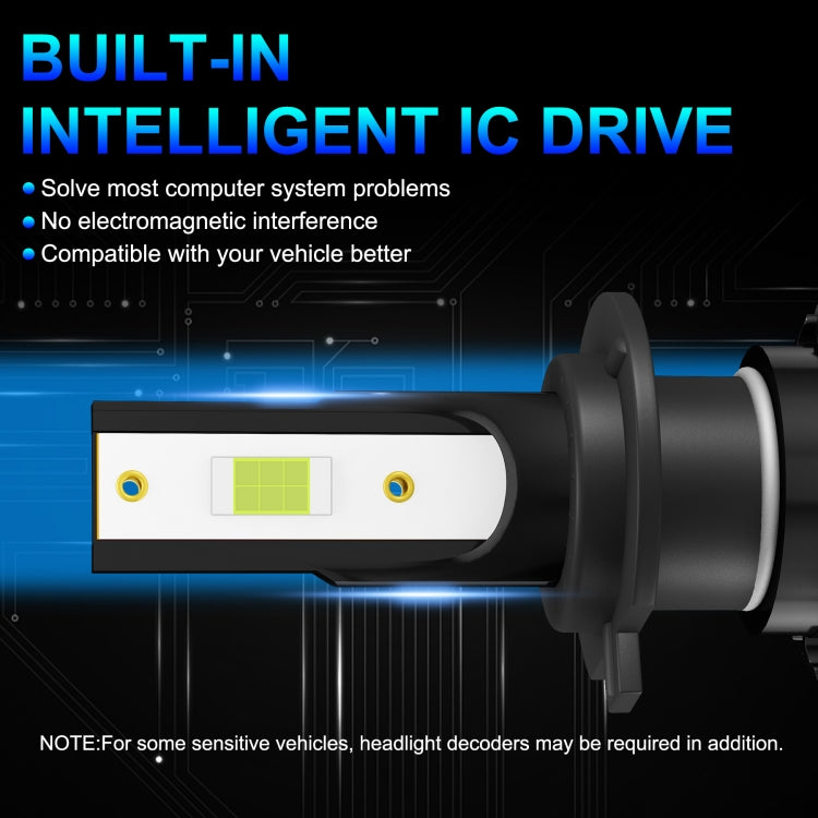 1 Pair Z3 H7 DC9-12V / 24W / 2200LM IP68 Car Waterproof Headlight 6LEDs SMD-3570 Lamp Beads