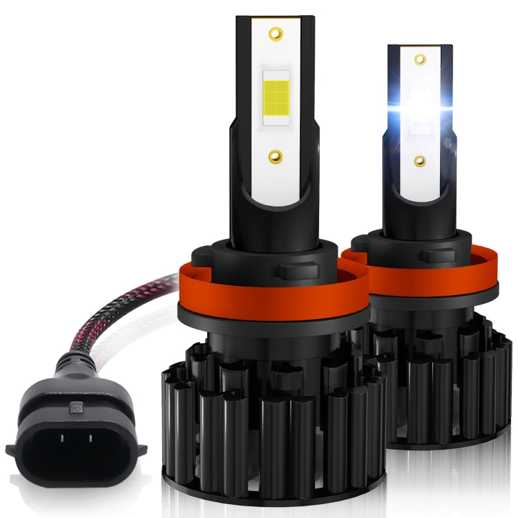 1 Pair Z3 H11 DC9-12V / 24W / 2200LM IP68 Car Waterproof Headlight 6LEDs SMD-3570 Lamp Beads