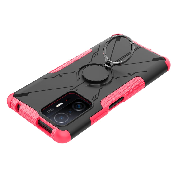 For Xiaomi 11T Armor Bear Shockproof PC + TPU Phone Case with Ring Holder