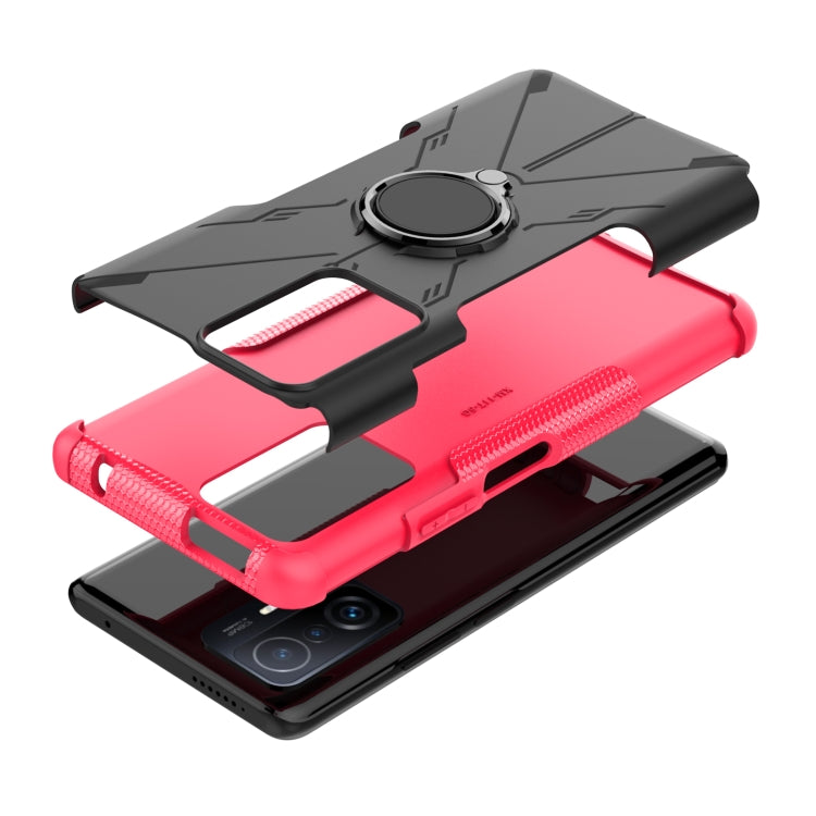 For Xiaomi 11T Armor Bear Shockproof PC + TPU Phone Case with Ring Holder