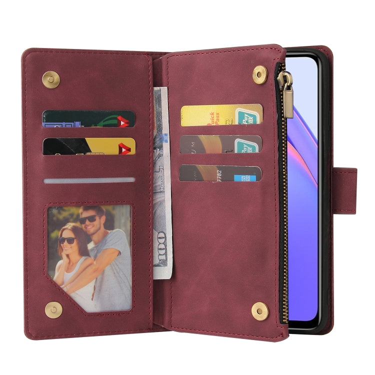 For Xiaomi Redmi Note 9 4G Multifunctional Phone Leather Case with Card Slot & Holder & Zipper Wallet & Photo Frame