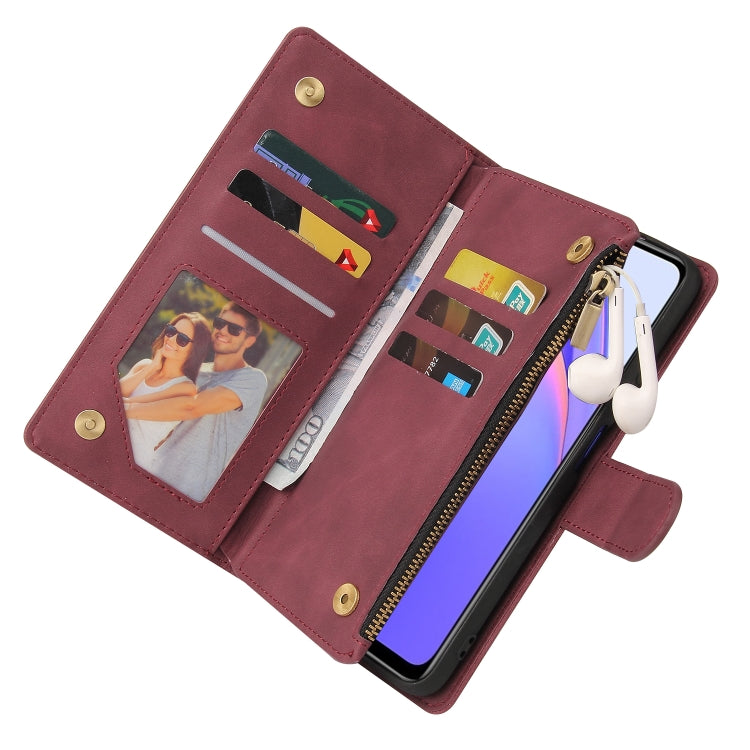 For Xiaomi Redmi Note 9 4G Multifunctional Phone Leather Case with Card Slot & Holder & Zipper Wallet & Photo Frame