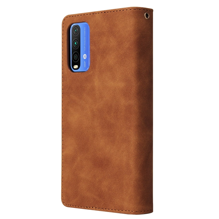 For Xiaomi Redmi Note 9 4G Multifunctional Phone Leather Case with Card Slot & Holder & Zipper Wallet & Photo Frame