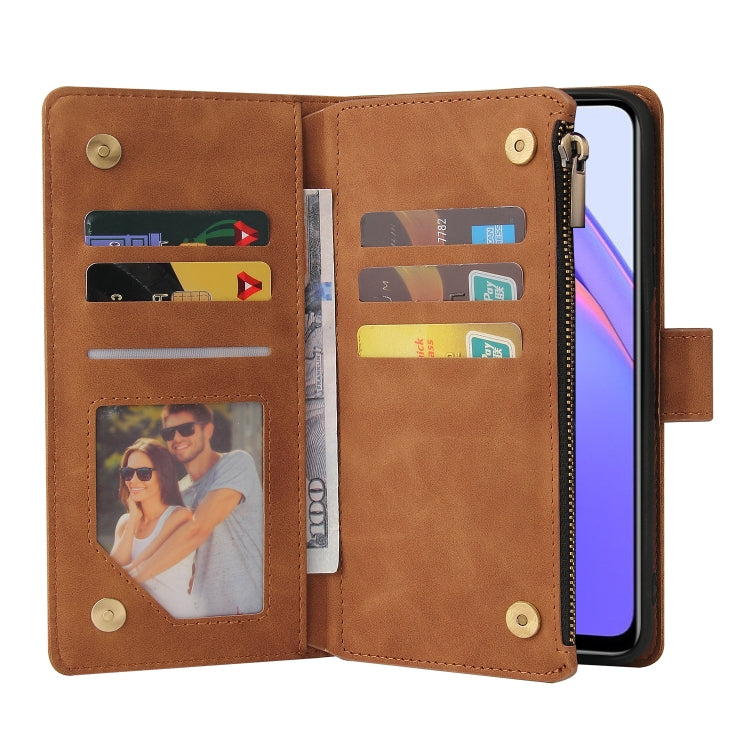 For Xiaomi Redmi Note 9 4G Multifunctional Phone Leather Case with Card Slot & Holder & Zipper Wallet & Photo Frame