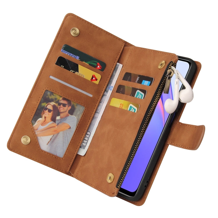 For Xiaomi Redmi Note 9 4G Multifunctional Phone Leather Case with Card Slot & Holder & Zipper Wallet & Photo Frame