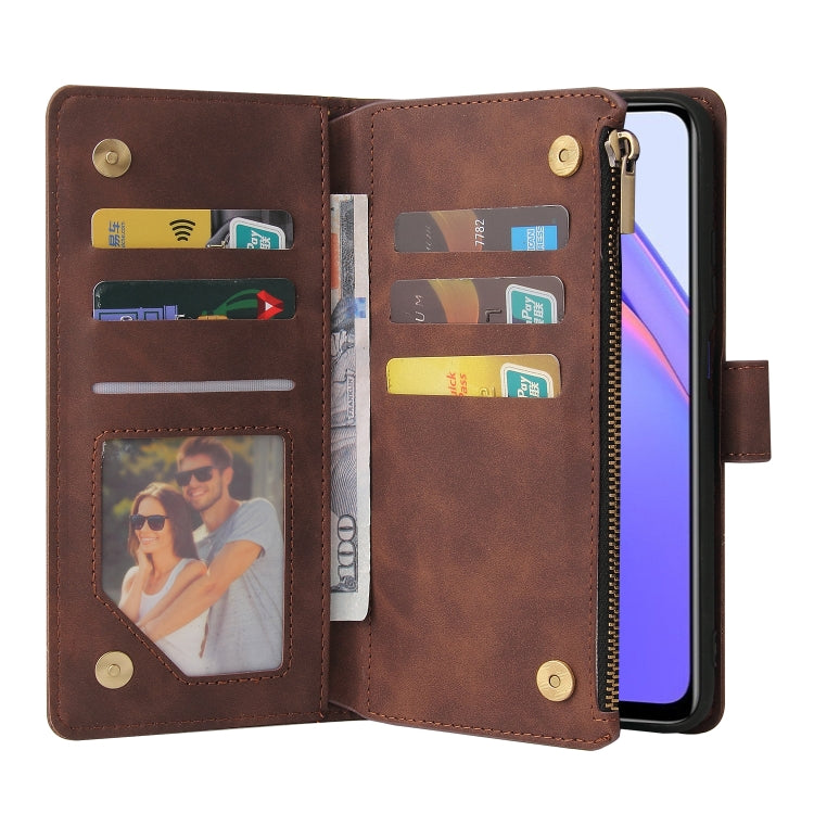 For Xiaomi Redmi Note 9 4G Multifunctional Phone Leather Case with Card Slot & Holder & Zipper Wallet & Photo Frame