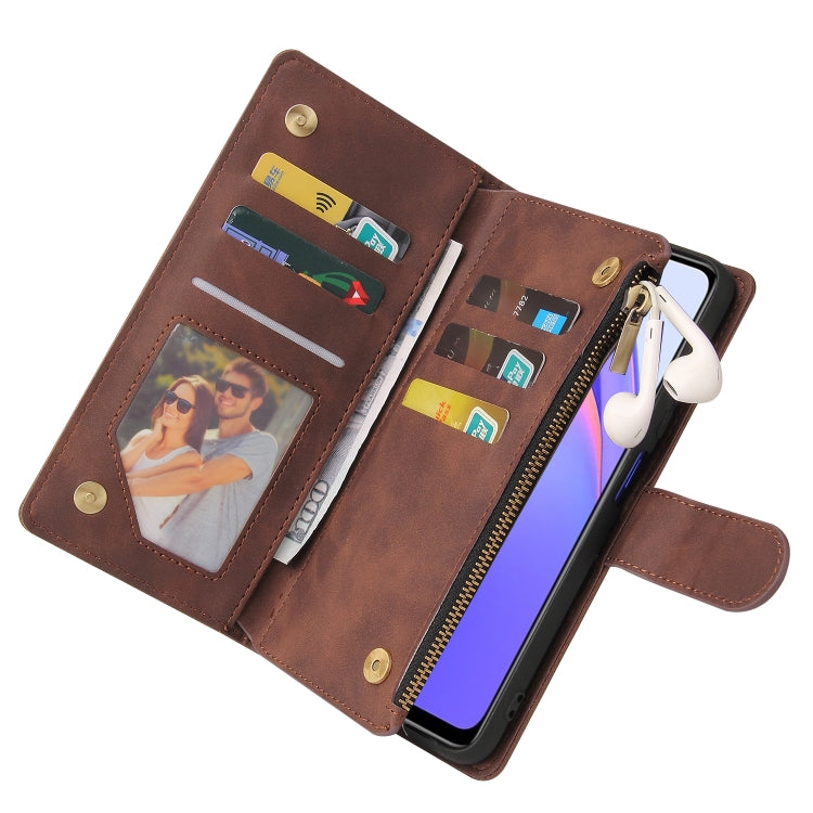 For Xiaomi Redmi Note 9 4G Multifunctional Phone Leather Case with Card Slot & Holder & Zipper Wallet & Photo Frame