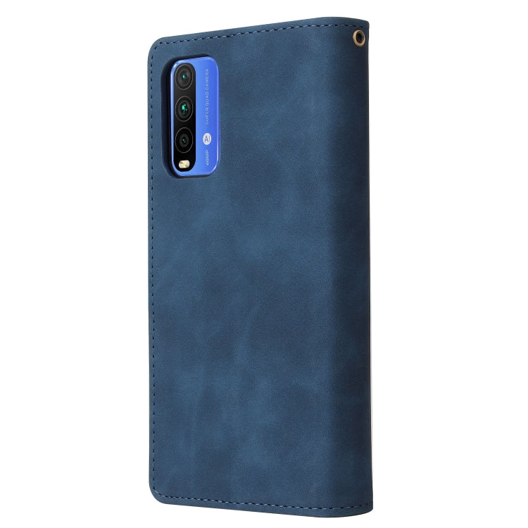 For Xiaomi Redmi Note 9 4G Multifunctional Phone Leather Case with Card Slot & Holder & Zipper Wallet & Photo Frame