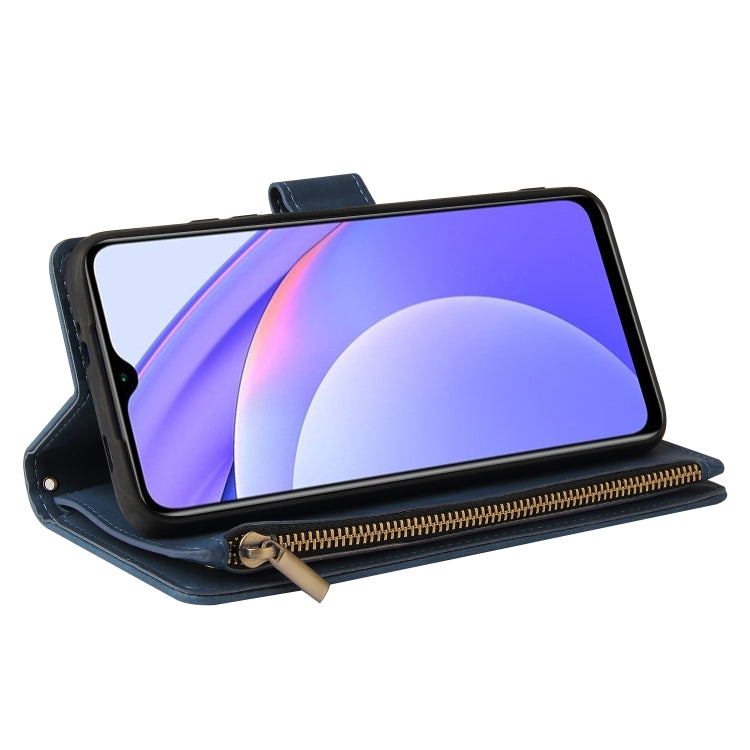 For Xiaomi Redmi Note 9 4G Multifunctional Phone Leather Case with Card Slot & Holder & Zipper Wallet & Photo Frame