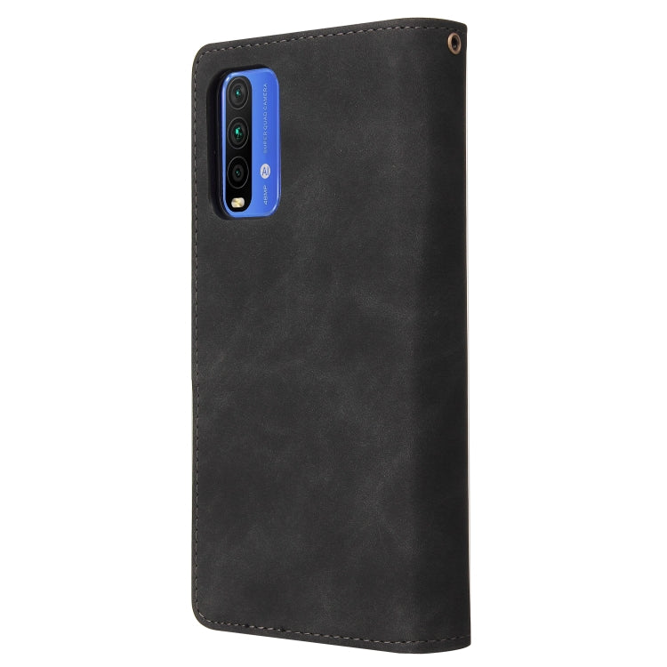 For Xiaomi Redmi Note 9 4G Multifunctional Phone Leather Case with Card Slot & Holder & Zipper Wallet & Photo Frame