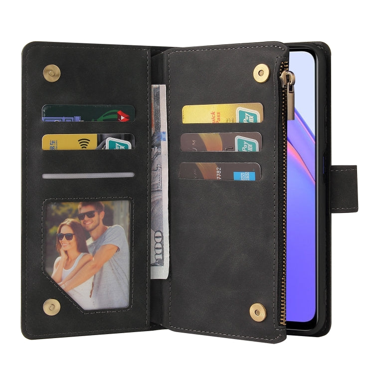For Xiaomi Redmi Note 9 4G Multifunctional Phone Leather Case with Card Slot & Holder & Zipper Wallet & Photo Frame