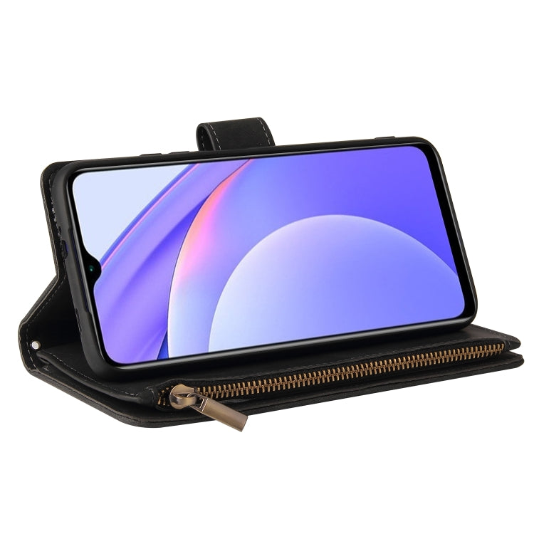 For Xiaomi Redmi Note 9 4G Multifunctional Phone Leather Case with Card Slot & Holder & Zipper Wallet & Photo Frame