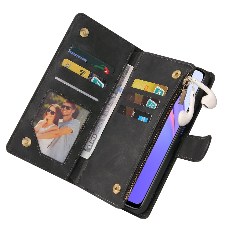 For Xiaomi Redmi Note 9 4G Multifunctional Phone Leather Case with Card Slot & Holder & Zipper Wallet & Photo Frame