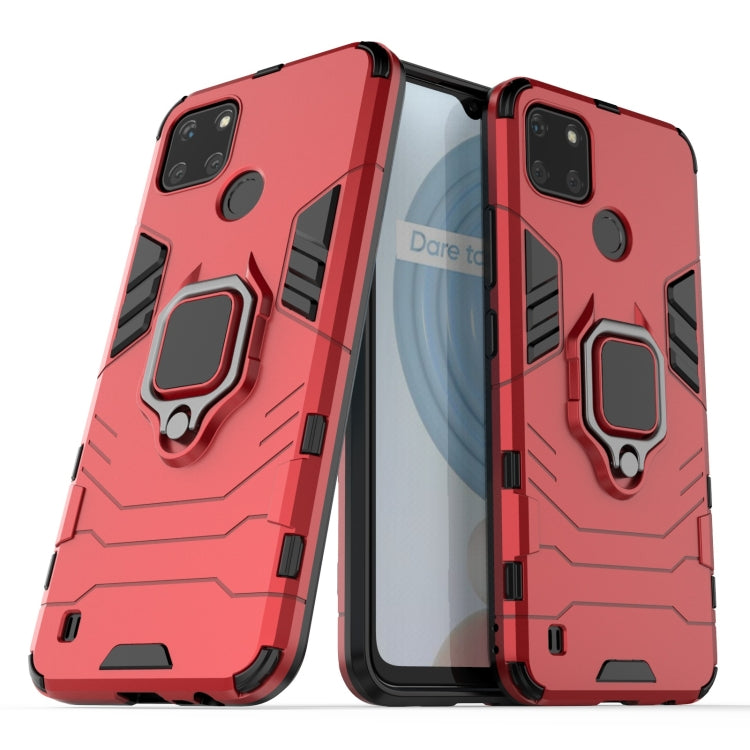 For OPPO Realme C21Y Shockproof PC + TPU Protective Case with Magnetic Ring Holder