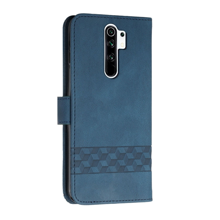 For Xiaomi Redmi 9 Cubic Skin Feel Flip Leather Phone Case