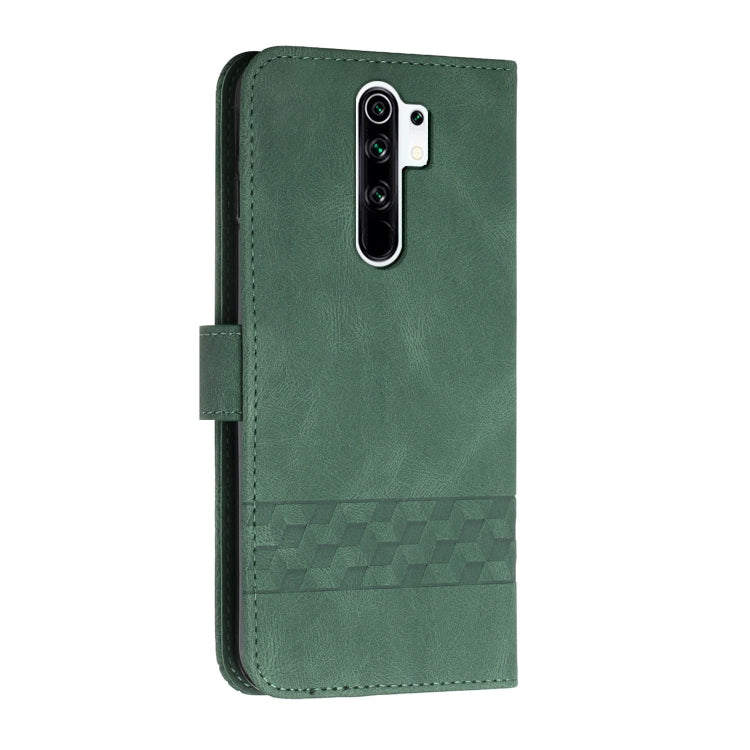 For Xiaomi Redmi 9 Cubic Skin Feel Flip Leather Phone Case