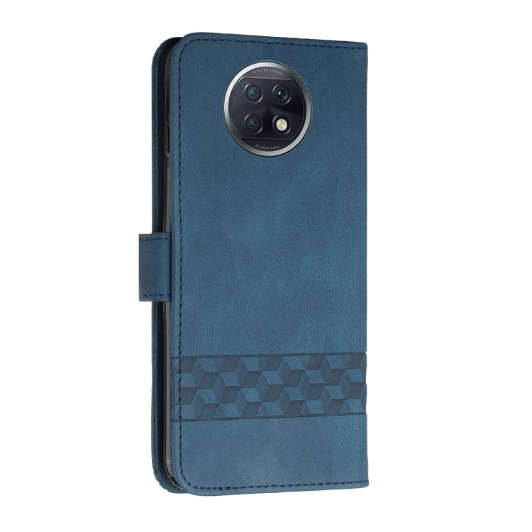 For Xiaomi Redmi Note 9T Cubic Skin Feel Flip Leather Phone Case