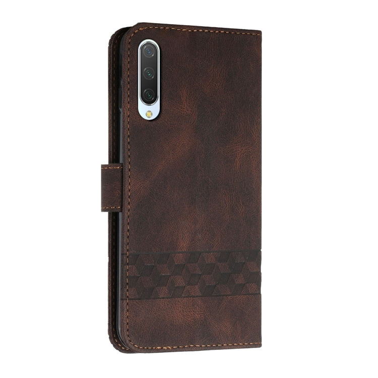 For Xiaomi Mi 9 SE Cubic Skin Feel Flip Leather Phone Case