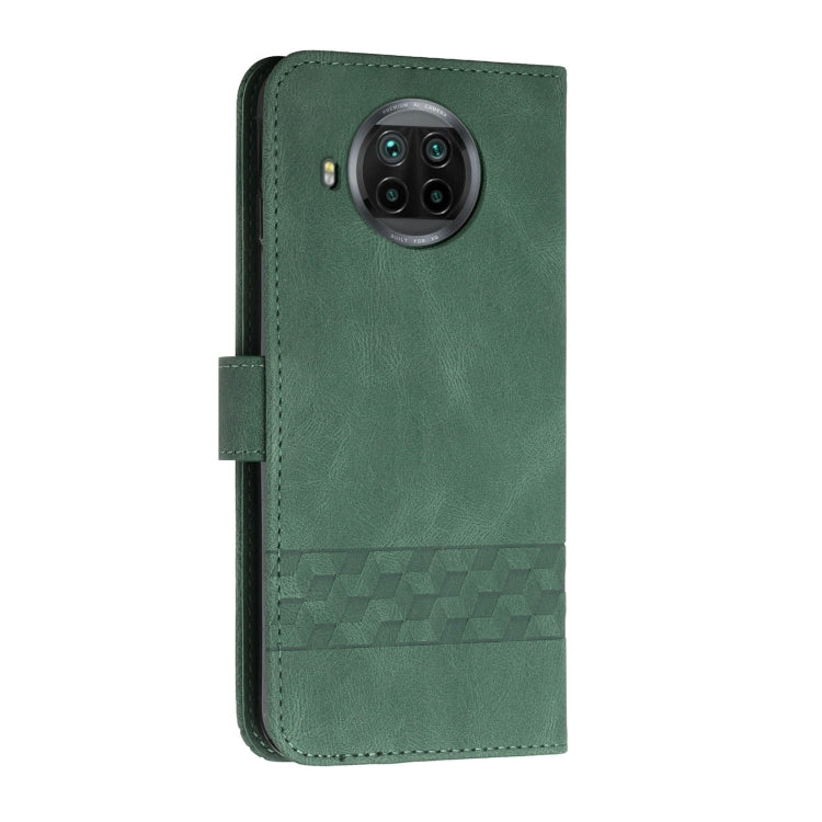 For Xiaomi Mi 10T Lite 5G Cubic Skin Feel Flip Leather Phone Case