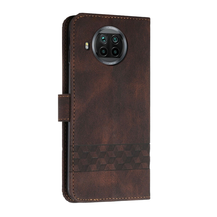 For Xiaomi Mi 10T Lite 5G Cubic Skin Feel Flip Leather Phone Case