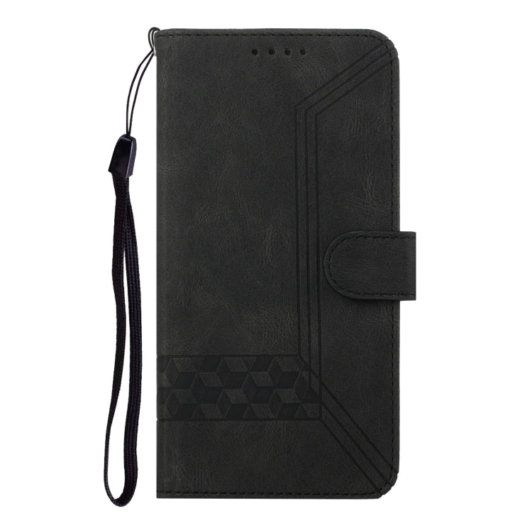 For OPPO A15 Cubic Skin Feel Flip Leather Phone Case