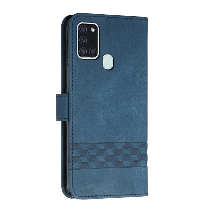 For OPPO Reno5 A Cubic Skin Feel Flip Leather Phone Case