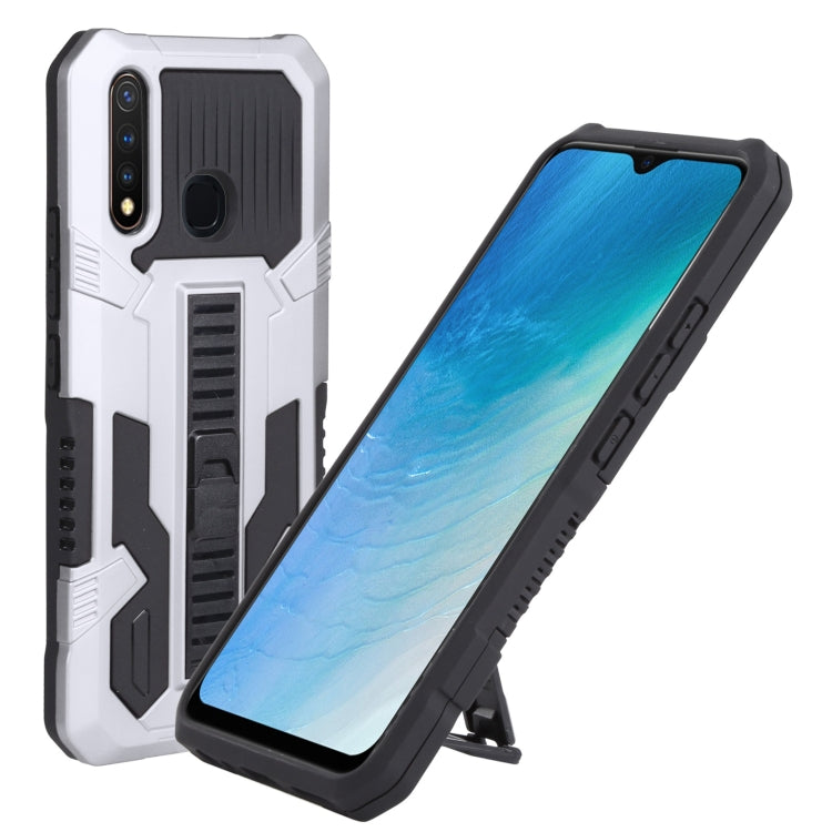 For vivo Y19 Vanguard Warrior All Inclusive Double-color Shockproof TPU + PC Phone Case with Holder