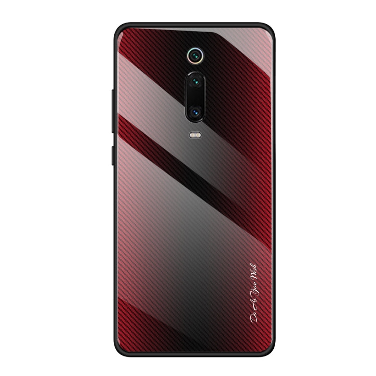 For Xiaomi Redmi K20 / K20 Pro / 9T Texture Gradient Glass Protective Case