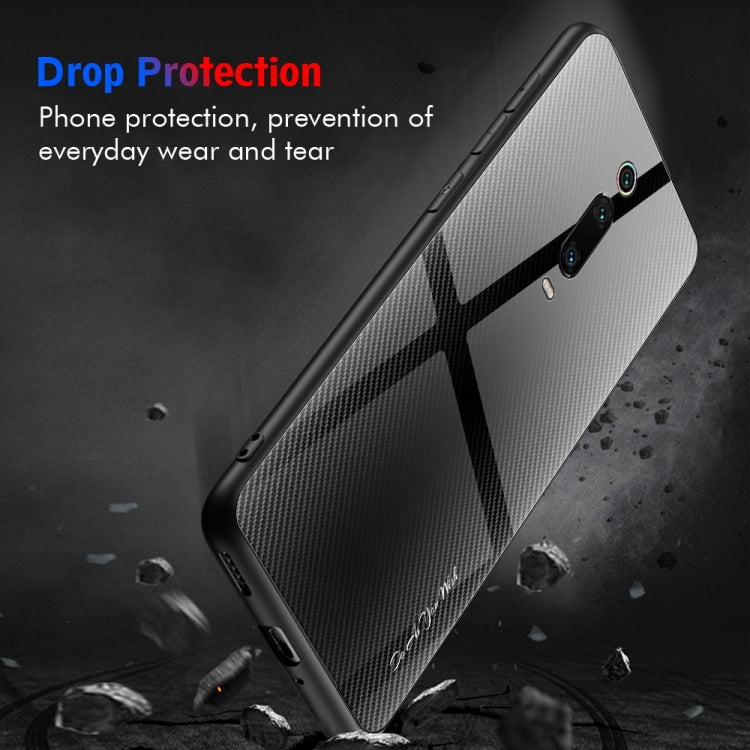 For Xiaomi Redmi K20 / K20 Pro / 9T Texture Gradient Glass Protective Case
