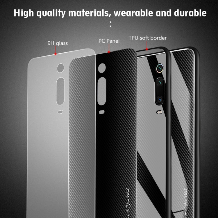 For Xiaomi Redmi K20 / K20 Pro / 9T Texture Gradient Glass Protective Case