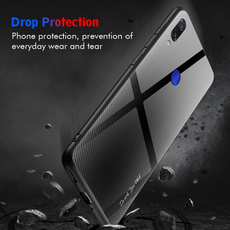 For Xiaomi Redmi Note 7 Texture Gradient Glass Protective Case