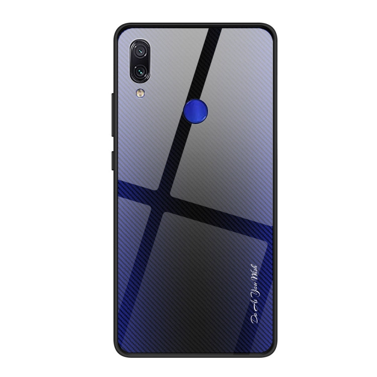 For Xiaomi Redmi Note 7 Texture Gradient Glass Protective Case