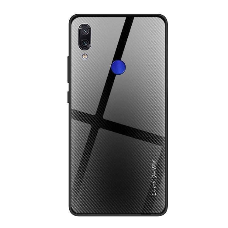 For Xiaomi Redmi Note 7 Texture Gradient Glass Protective Case