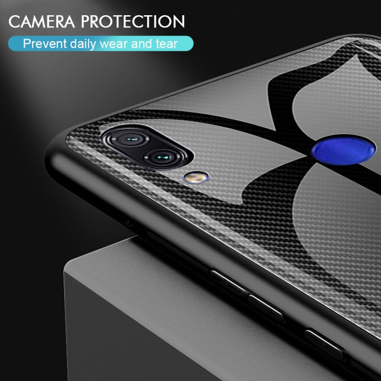 For Xiaomi Redmi Note 7 Texture Gradient Glass Protective Case