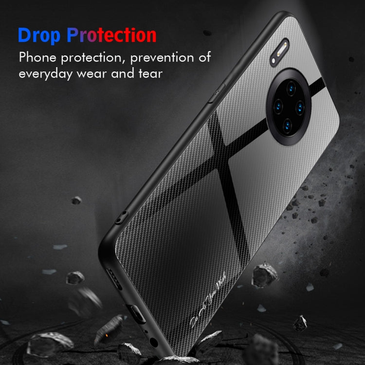 For Huawei Mate 30 Pro Texture Gradient Glass Protective Case