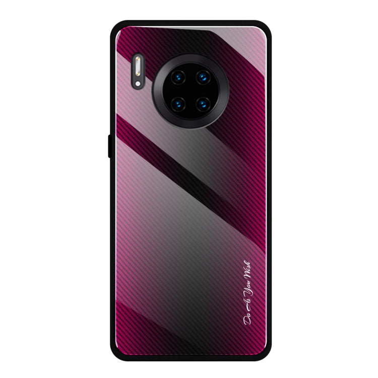 For Huawei Mate 30 Pro Texture Gradient Glass Protective Case