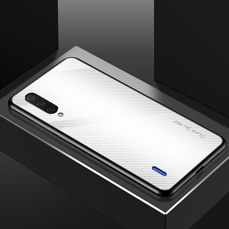 For Xiaomi CC9 / A3 Lite Texture Gradient Glass Protective Case