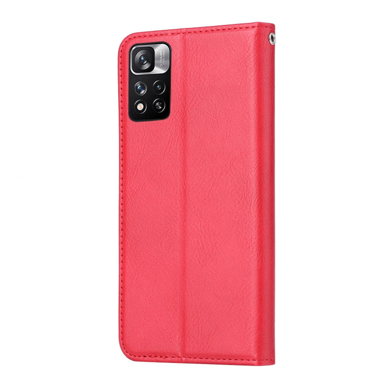 For Xiaomi Redmi Note 11 5G Domestic Version / Poco M4 Pro Knead Skin Texture Leather Phone Case